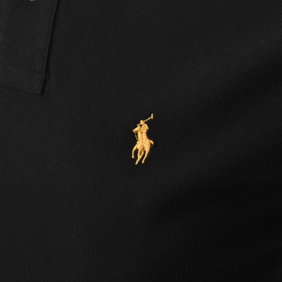 Alternative Image for ProductRalph Lauren Long Sleeve Basic Mesh Polo Black3